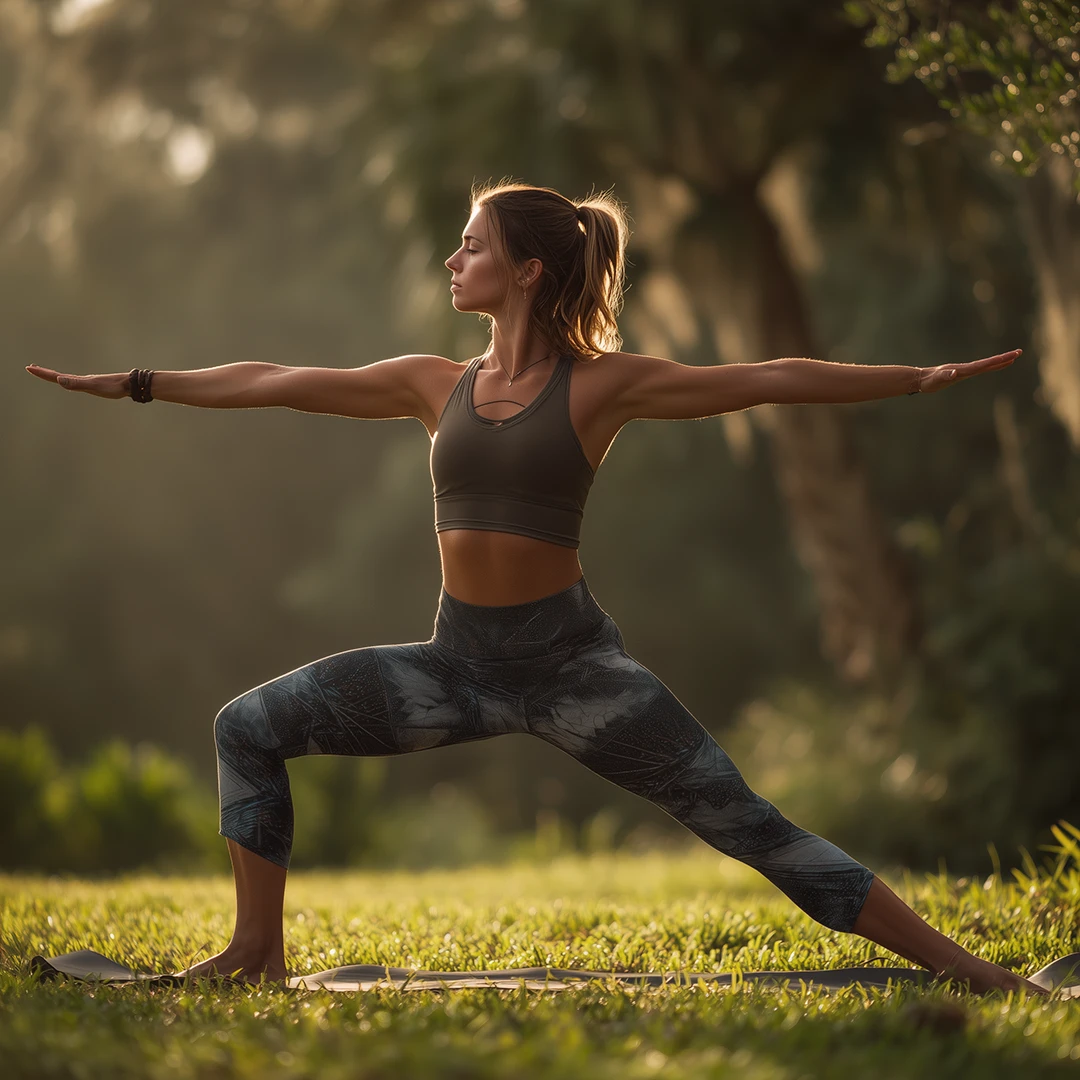 Club_Members_A_woman_doing_Warrior_II_yoga_pose_in_a_park.-outdoor-yoga